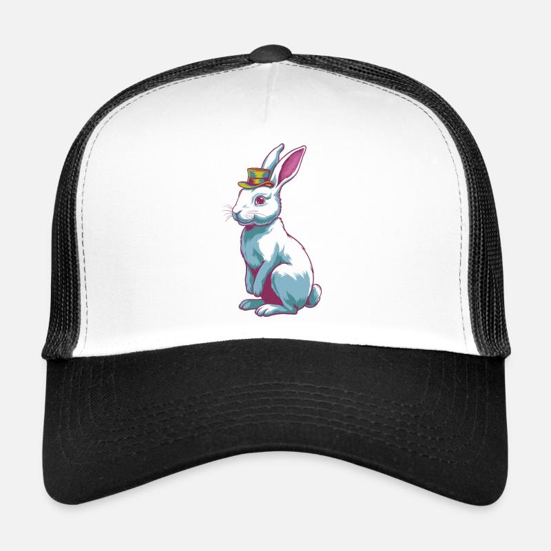 Rabbit with hat Trucker Cap
