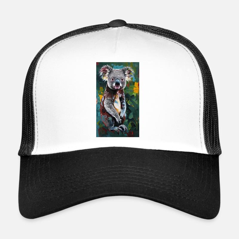 Koala Art Bande Dessinée Kunst Faune Casquette trucker 