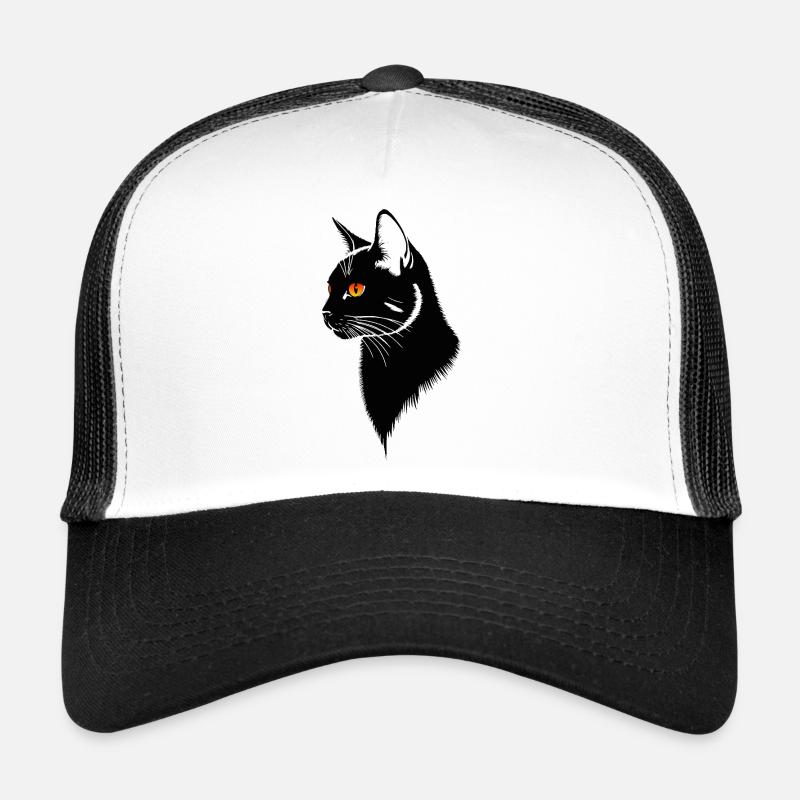 Black cat Trucker Cap