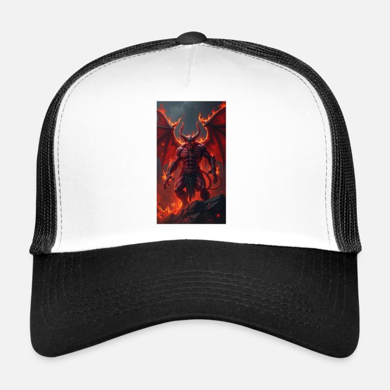 Teufel - Trucker Cap - Weiß/Schwarz