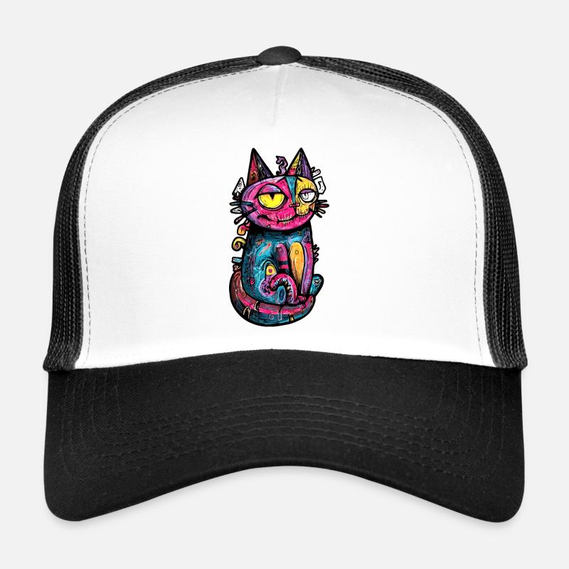 Katze Bunt Kunst Design Trucker Cap