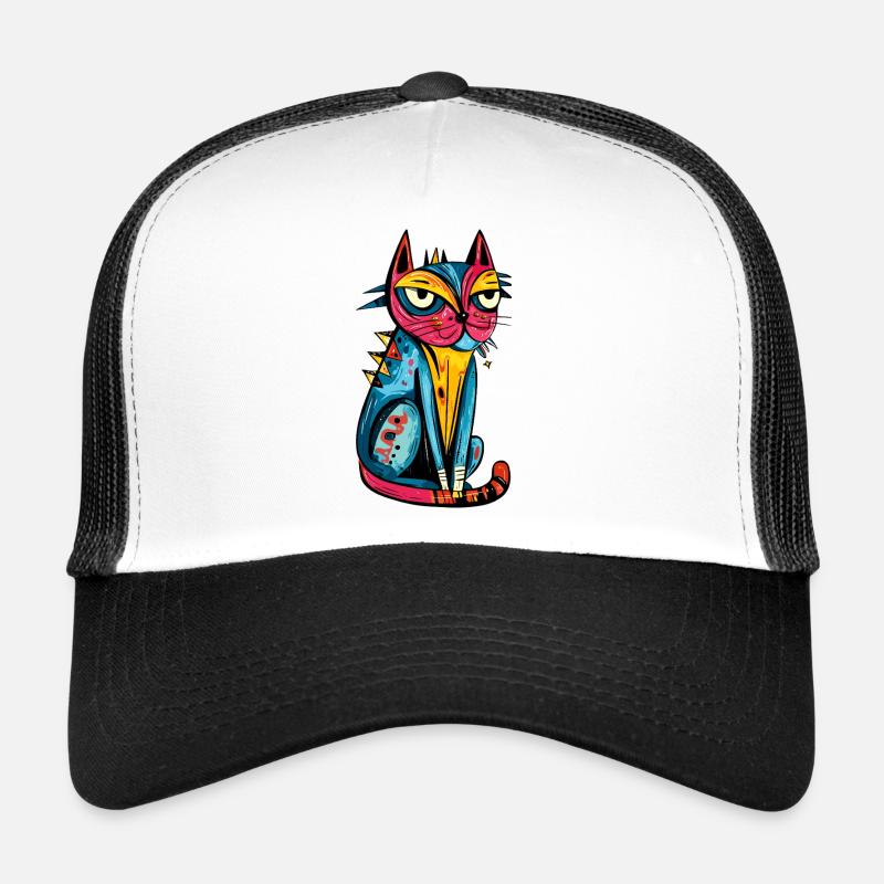 Katze Bunt Kunst Trucker Cap