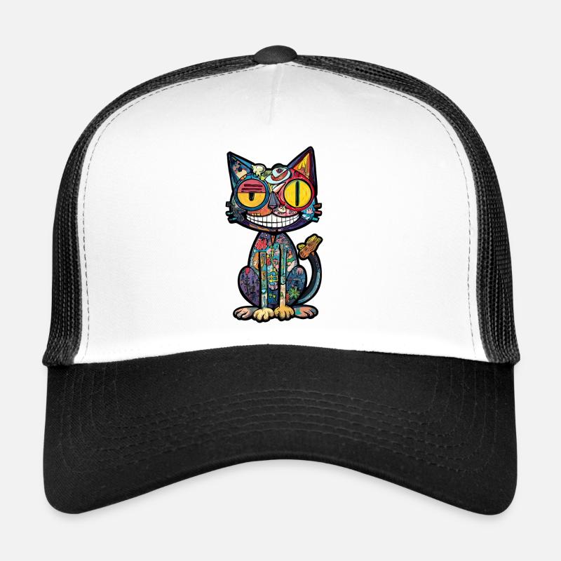 Katze Kunst Bunt Kätzchen Trucker Cap