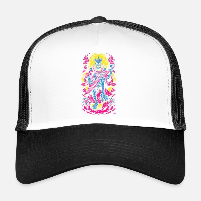Neon Skelett Gitarrist Trucker Cap