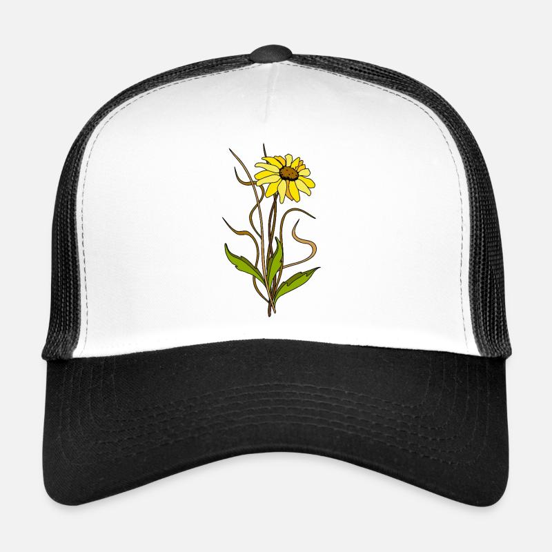 Fleur Casquette trucker 