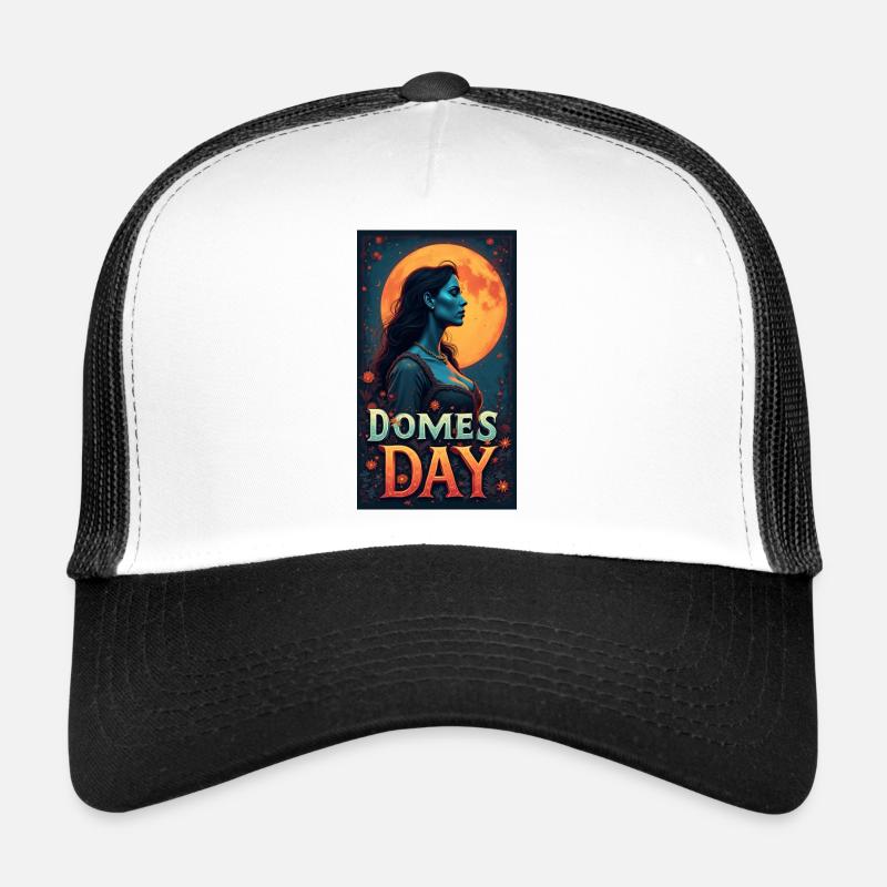 Moonlit Night Domes Day Portrait Trucker Cap