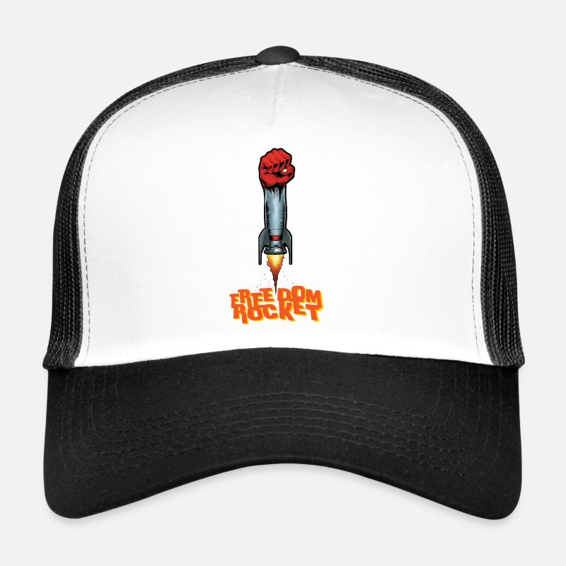 ROCKET FIGHT - freedom & rights Casquette trucker 