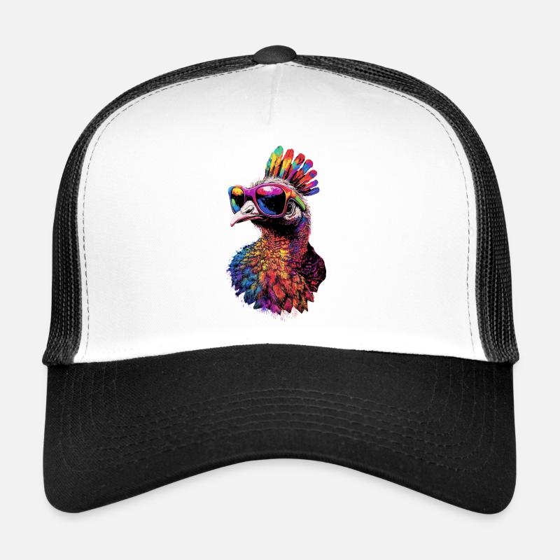 Dinde Poules Oiseaux Dinde Casquette trucker 