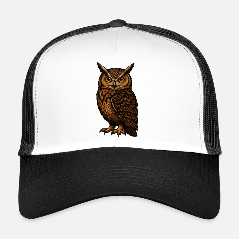 Braune Eulenblick Trucker Cap