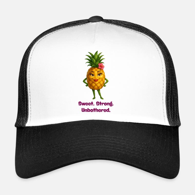 Héroïne ananas : Douce, forte, peu impressionnée Casquette trucker 