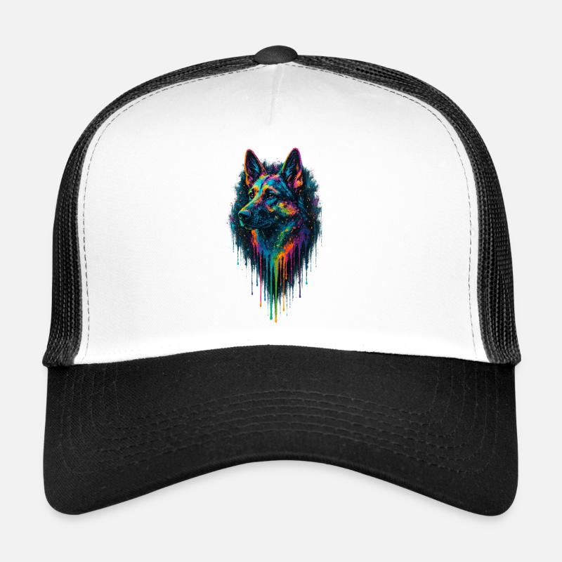 Deutscher Schäferstil – abstrakte Straßenkunst Trucker Cap