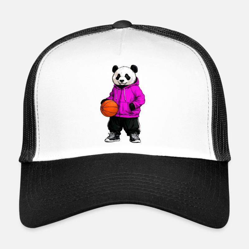 Basketball Panda Trucker Cap