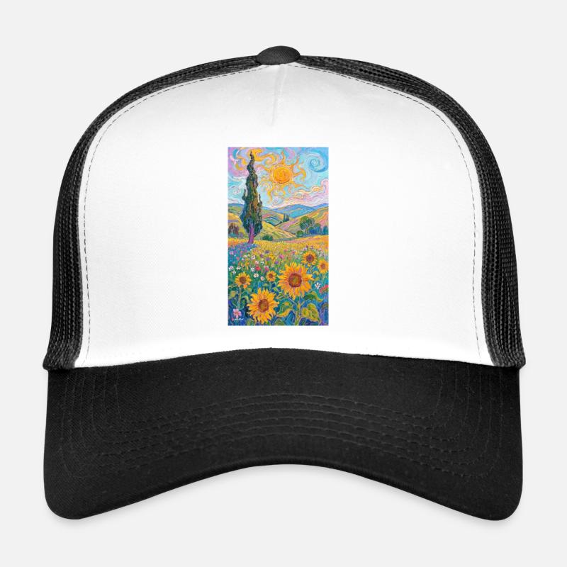 Les tournesols dans l’impressionnisme Casquette trucker 