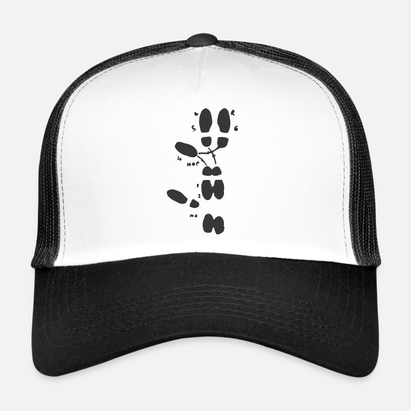 Tanzschritte - Trucker Cap - Weiß/Schwarz