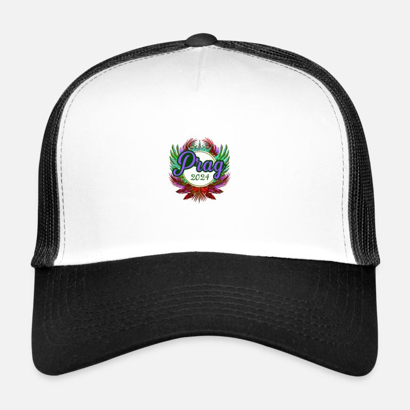 Prag 2024 Team - Trucker Cap - Weiß/Schwarz