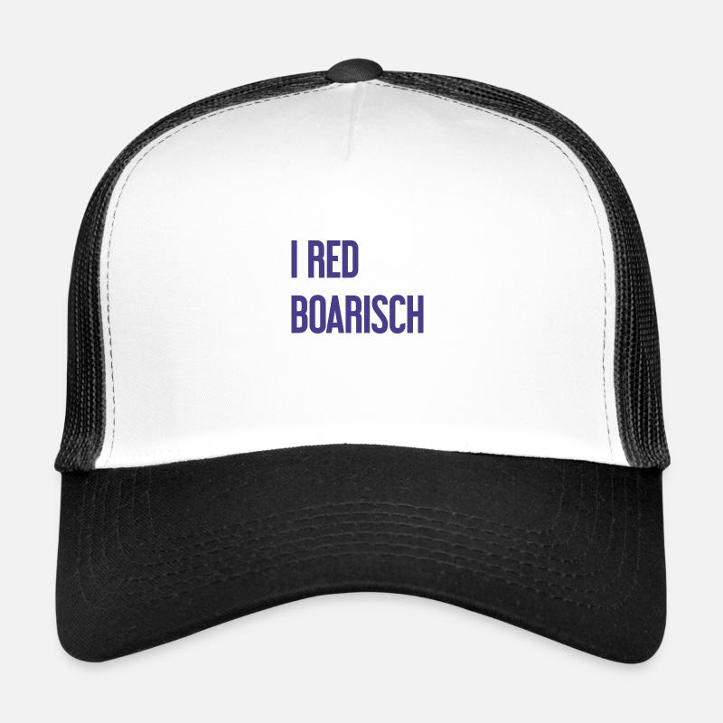 I red boarisch Trucker Cap