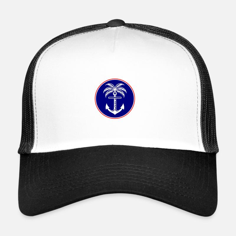 Icône d’ancre de palmier Casquette trucker 