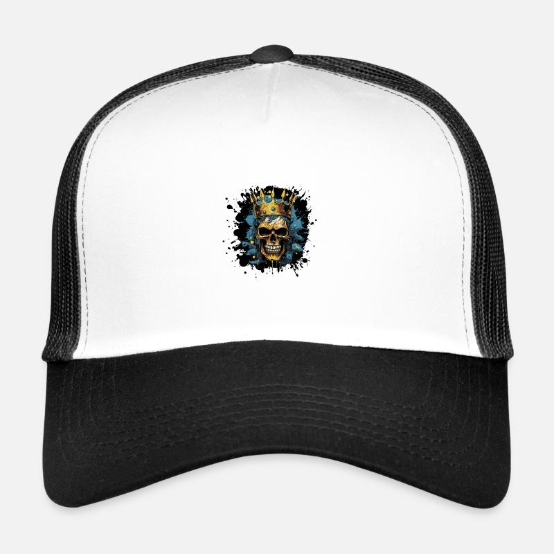 Couronne Roi Squelette Casquette trucker 