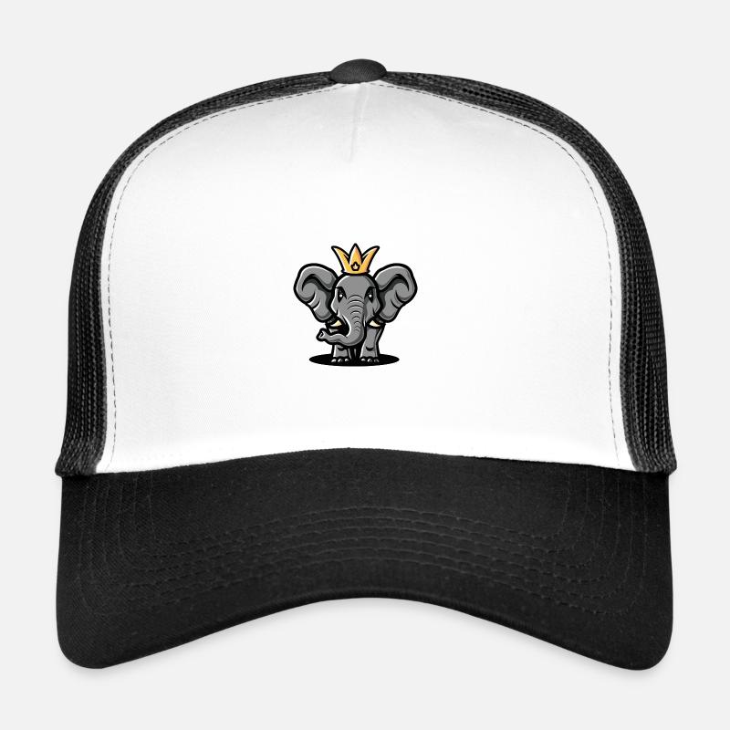 Couronne de bande dessinée éléphant Casquette trucker 