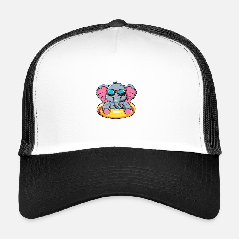 Bande dessinée d’été éléphant Casquette trucker 