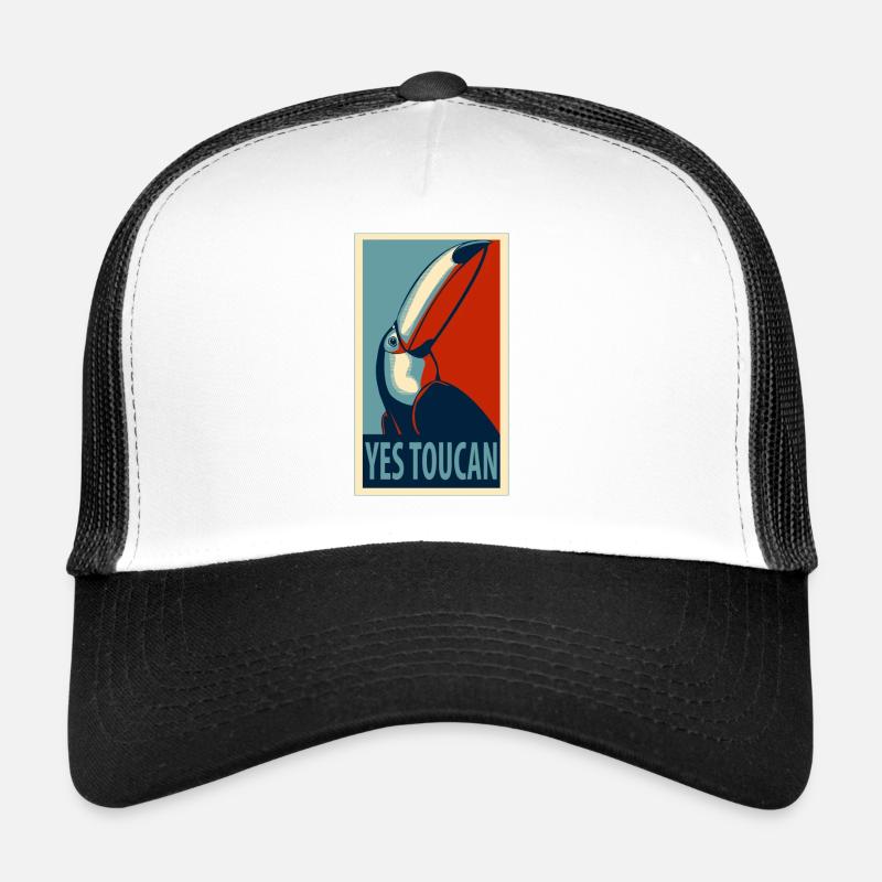 Ja, Tukan - Trucker Cap - Weiß/Schwarz