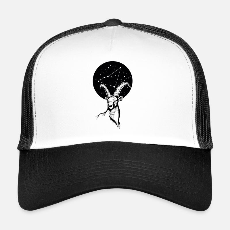 Stenbukken - Trucker cap - hvid/sort