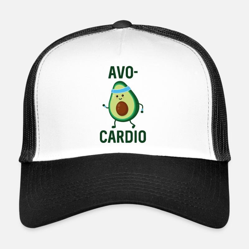 Avocardio - Trucker Cap - Weiß/Schwarz