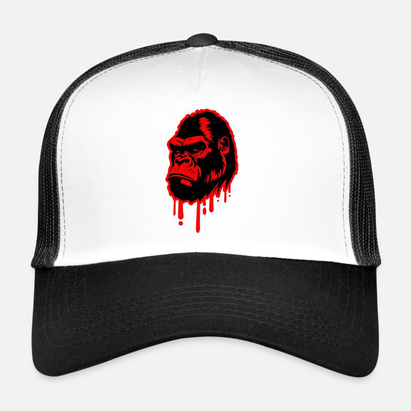 Tête de symbole de gorille Casquette trucker 