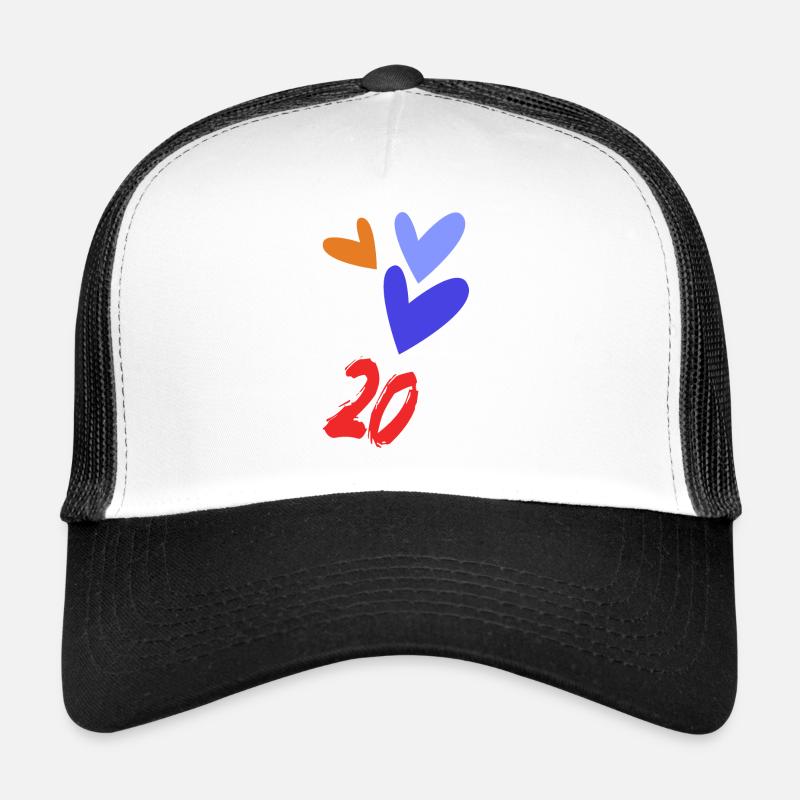 20. 20 ANS. 20e ANNIVERSAIRE. ANNIVERSAIRE 20 ANS. Casquette trucker 