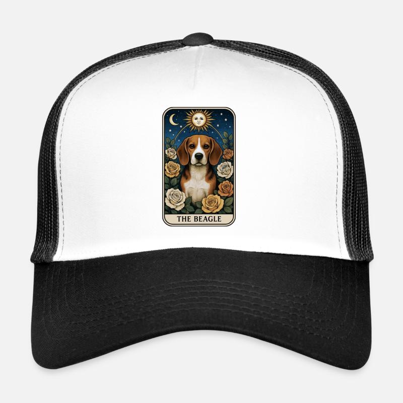 Beagle - Trucker Cap - Weiß/Schwarz