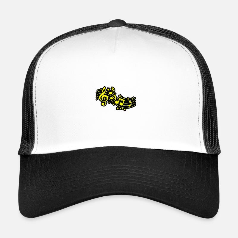 Notes de musique Clef Musique Casquette trucker 