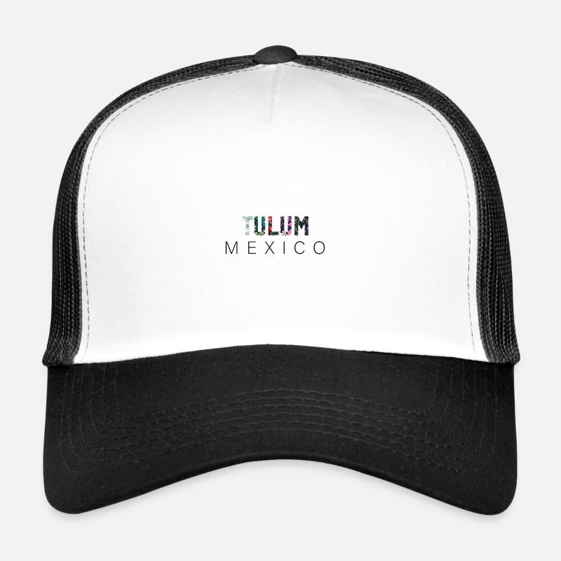 Tulum Mexico - Trucker Cap - Weiß/Schwarz