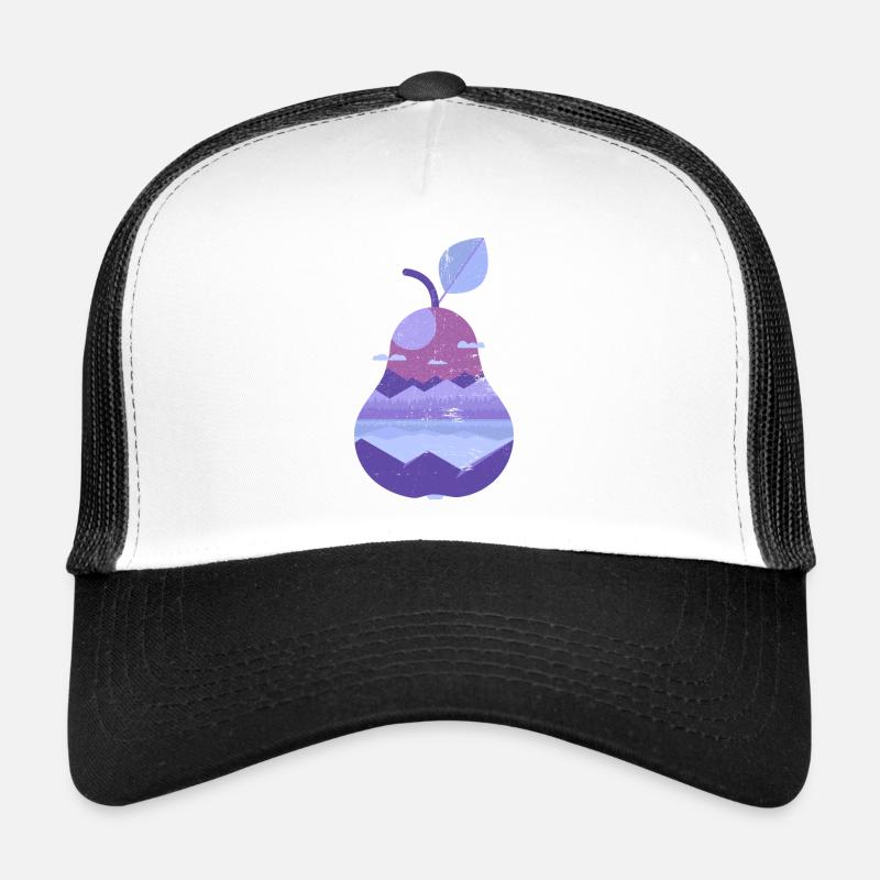 Vintage panoramic pear Trucker Cap