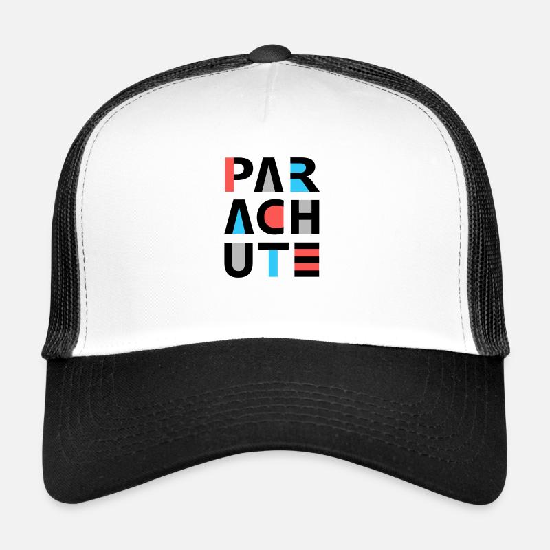 Parachute - Casquette trucker - blanc/noir