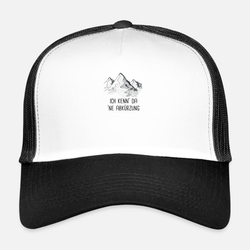 Ich kenn da ne Abkürzung Bergsteiger Wandern Trucker Cap