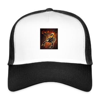 scorpion astrological sign - Trucker Cap - white/black - Front