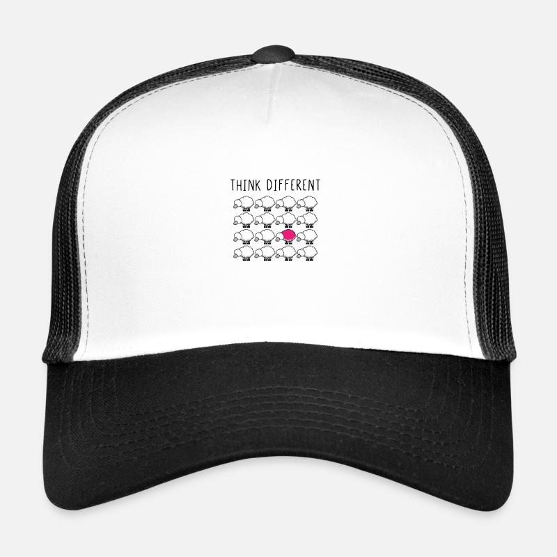 Think Different - Casquette trucker  - blanc/noir