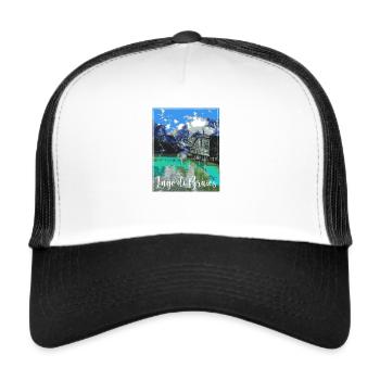 lago di braies,Pragser Wildsee,see,landschaft,berg - Trucker Cap - Weiß/Schwarz - Vorne