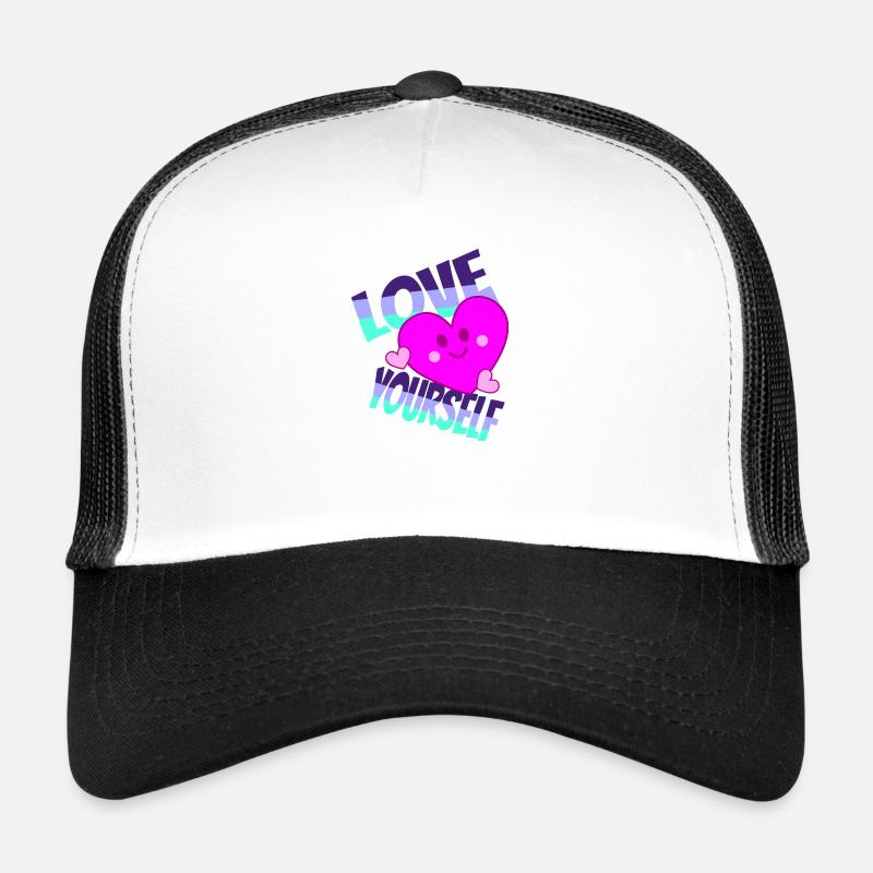 Aimez-vous 2 - Casquette trucker  - blanc/noir