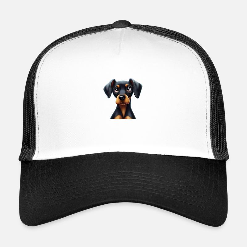 Doberman Pinscher Compagnon d’aventure Casquette trucker 