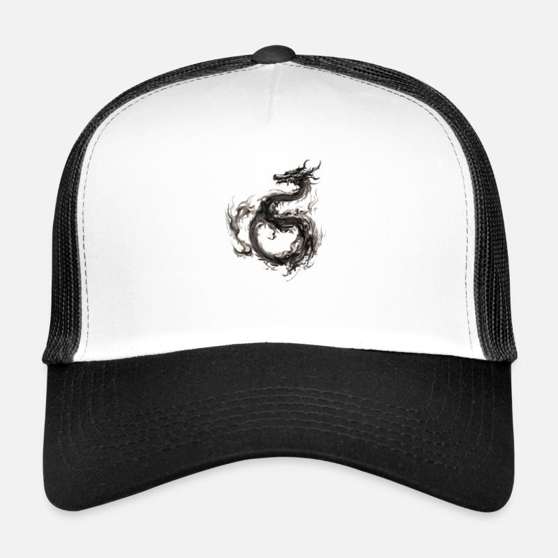 Dragon - Casquette trucker - blanc/noir