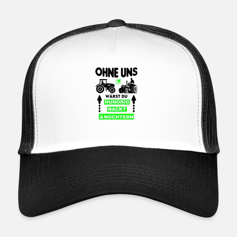 Bauer Hungrig Nackt Nüchtern Protest Trucker Cap