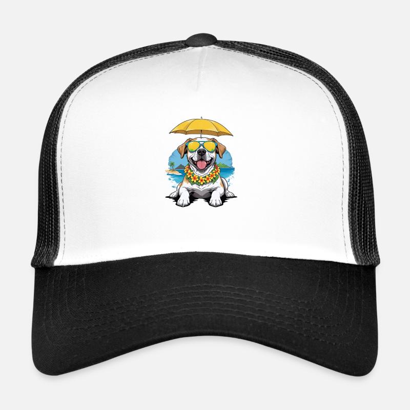 Vacances pour chiens Vacances pour chiens Île d’Hawaï Mer Casquette trucker 