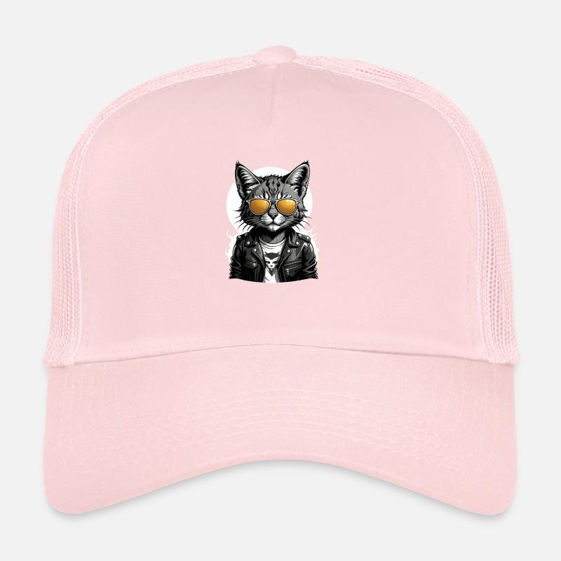 Cat Rocker Katze HardRock Geschenk Trucker Cap