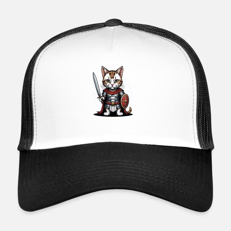 Cat Römischer Krieger Katze Geschenk Trucker Cap
