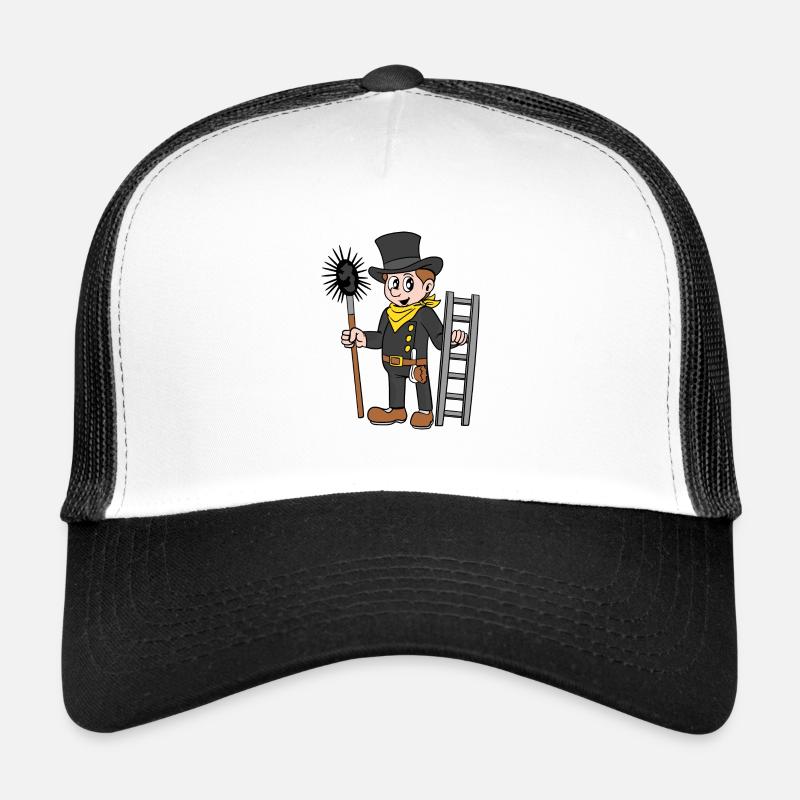 Schornsteinfeger - Trucker Cap - Weiß/Schwarz