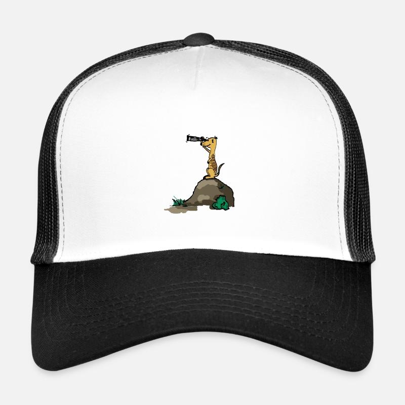 meerkat guard - Trucker Cap - white/black