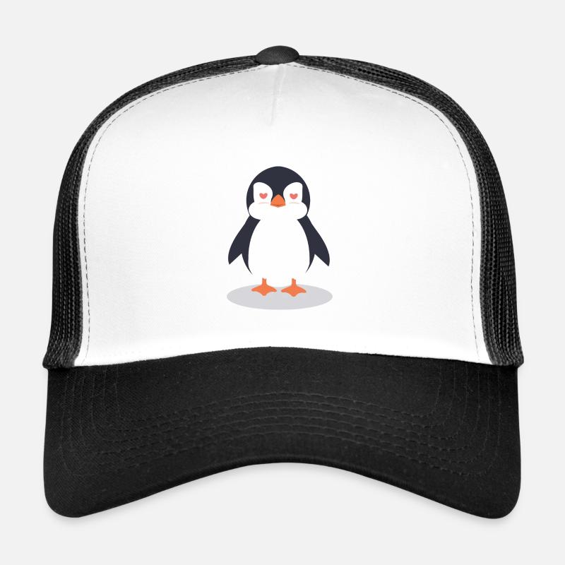Pinguin - Trucker Cap - Weiß/Schwarz
