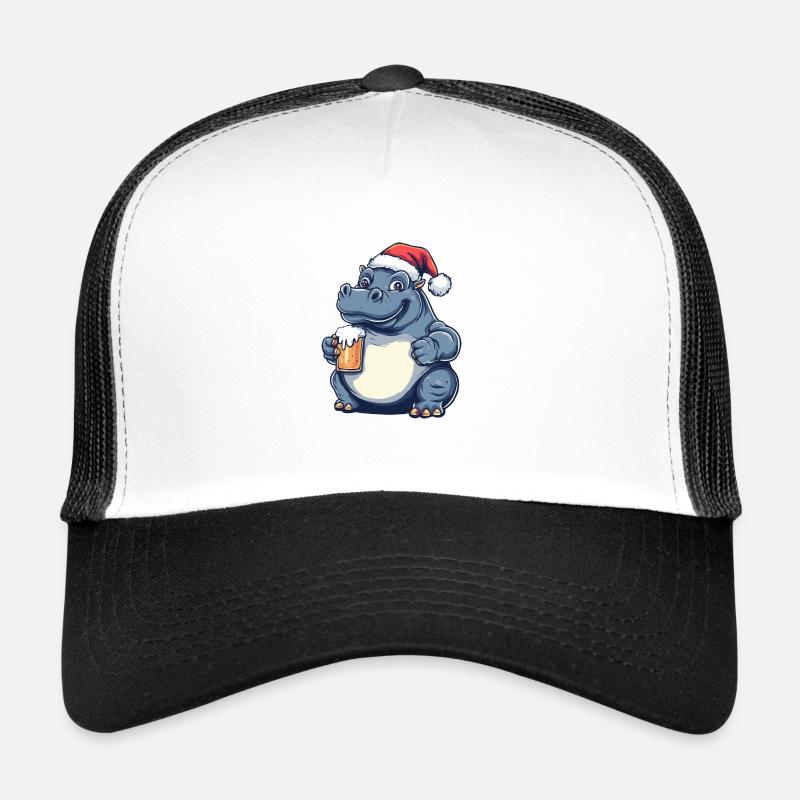 Nilpferd Bier Xmas Weihnachten Trucker Cap