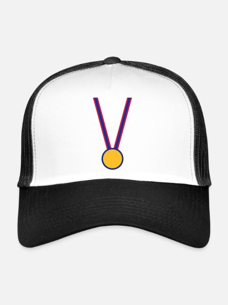 medal - Trucker Cap - white/black - Front